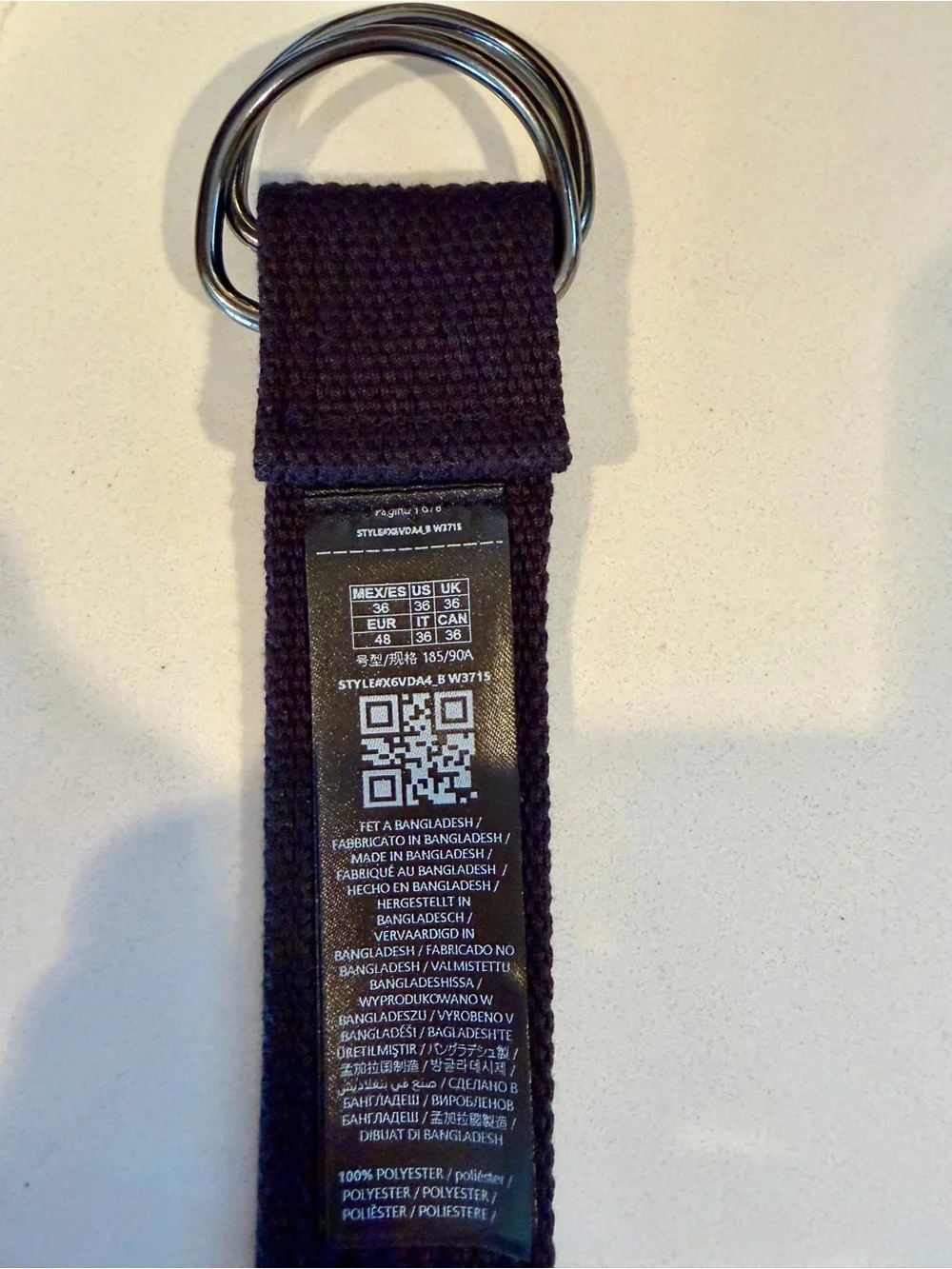 Men’s Black Guess Logo Belt